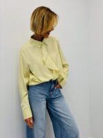 Chemise Jabot Fluide En Coton Et Lin Élégance Féminine – Image 4