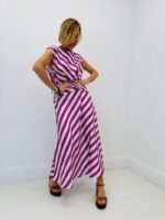 Jupe Rayée Satinée Coupe Fluide Élégance Moderne - ACOLYTES – Image 3