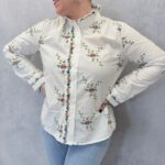 Chemise Coton Broderies Florales