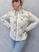 Chemise Coton Broderies Florales