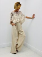 Pantalon En Gaze De Coton Coupe Fluide Taille Élastique Confort Absolu – Image 3