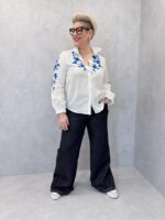 Chemise Brodée Florale En Coton – Image 3