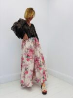 Jupe Longue Motif Tapisserie En Coton Esprit Bohème Élégant – Image 5