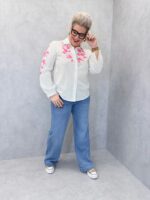 Chemise Brodée Florale En Coton – Image 5