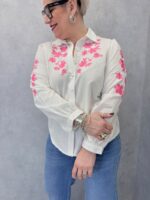 Chemise Brodée Florale En Coton – Image 4