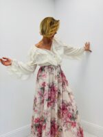 Blouse Volants En Coton Léger Esprit Bohème Élégant