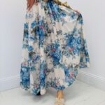 Jupe Longue Motif Tapisserie En Coton Esprit Bohème Élégant