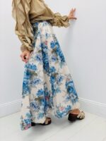 Jupe Longue Motif Tapisserie En Coton Esprit Bohème Élégant – Image 2