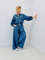 Chemise Vichy Brodée En Coton Col Froncé Esprit Romantique – Image 2