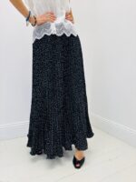 Jupe Longue Plissée Motif Pois – Image 7