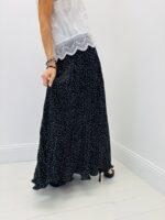 Jupe Longue Plissée Motif Pois – Image 8