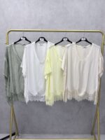 Top Fluide En Viscose Avec Dentelle – Image 8