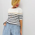 Pull Marinière Manches Courtes Saint-Tropez