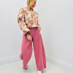 Veste Courte Façon Tapisserie Motif Floral Brodé