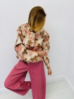 Veste Courte Façon Tapisserie Motif Floral Brodé – Image 4