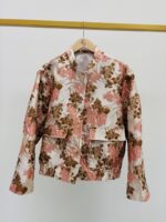 Veste Courte Façon Tapisserie Motif Floral Brodé – Image 2