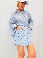 Short Rayé À Motifs Cœurs En Coton – Image 7