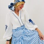 Chemise Fluide Brodée En Viscose