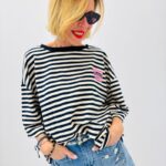 T-shirt Rayé Amour Paris