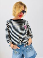 T-shirt Rayé Amour Paris