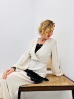 Top avec dentelle brodée