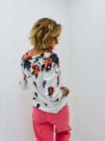 Pull col V imprimé automnal – Image 2