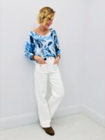 Pull col V imprimé floral – Image 2