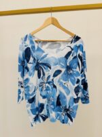 Pull col V imprimé floral – Image 4