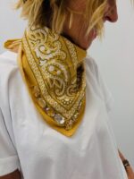 Carré Bandana Orné De Pierres Fantaisie – Image 2