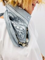 Carré Bandana Orné De Pierres Fantaisie – Image 5