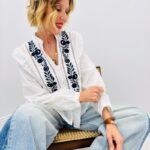 Chemise Brodée Élégante