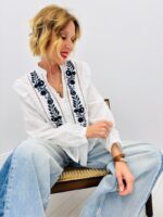 Chemise Brodée Élégante