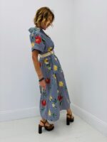 Robe Rayée Fleurie – Image 4