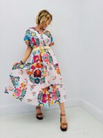 Robe Rayée Fleurie – Image 3