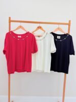 T-shirt Détail Strass - Marque Lipanoi – Image 2