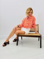 Chemise Rayée Orange - PALME