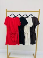 Robe Drapée Noeud – Image 3