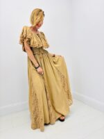 Robe Longue Détail Dentelle - Marque GOLD&SILVER