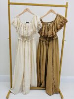 Robe Longue Détail Dentelle - Marque GOLD&SILVER – Image 2