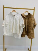 Chemise Brodée Oversize - Marque GOLD&SILVER – Image 2