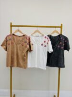 T-shirt Étoilé en Coton - Marque GOLD&SILVER – Image 2