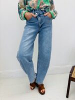 Jean Coupe Balloon Détail Poches Étoiles – Image 4