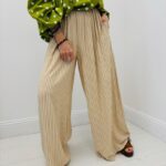 Pantalon Fluide Rayé