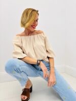 Top Col Bardot en Coton – Image 4