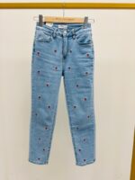 Jean Coupe Mom Fit à Motifs – Image 3