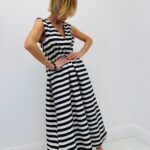 Robe Rayée en Coton