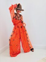 Pantalon Fluide Bohème À Imprimé Floral - Marque GOLD&SILVER