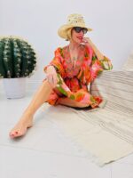 Robe Bohème Fluide À Imprimé Tropical Et Broderies Artisanales - Marque GOLD&SILVER – Image 7