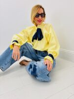 Blouse Romantique À Col Volanté Et Nœud Contrasté – Image 6