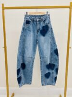 Jean Large Coupe Barrel À Motifs Cœurs – Image 2